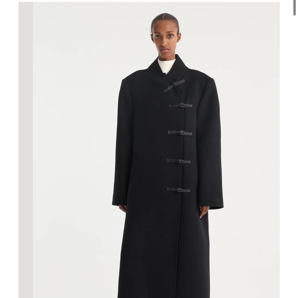 Rohe Wool Coat - Mandarin Collar